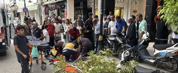 Rüzgarın Kırdığı Dal Motosiklet Sürücüsünü Yaraladı
