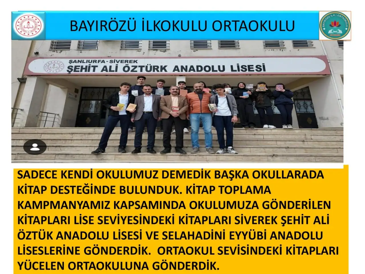 Eğitimde Siverek Bayırözü Okulları 2025 Yılına Damgasını Vurdu!