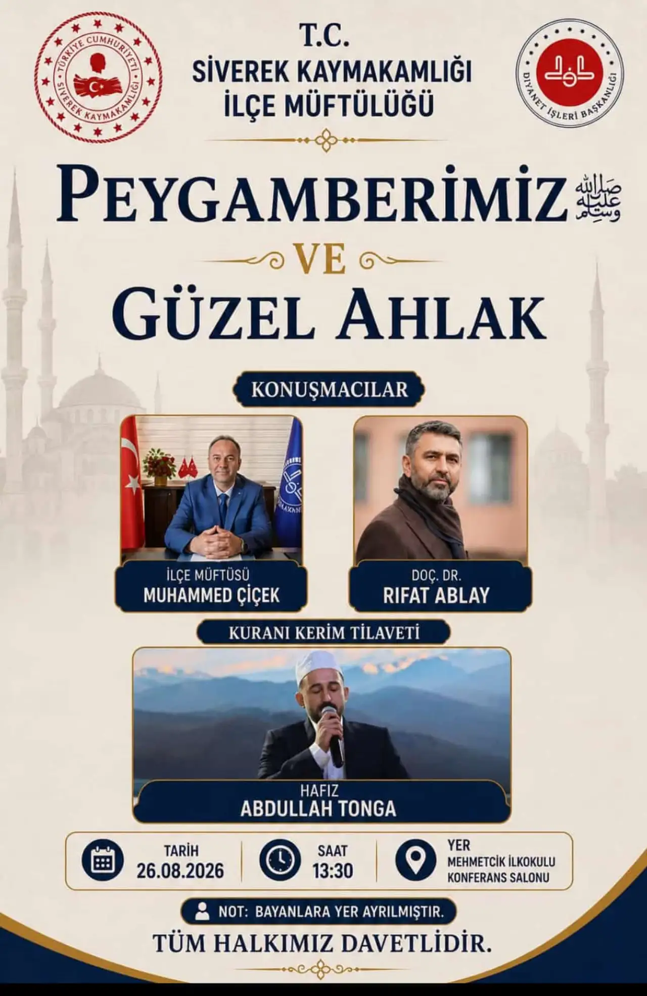 Siverek’te “Peygamberimiz ve Güzel Ahlak” Programı Düzenlendi