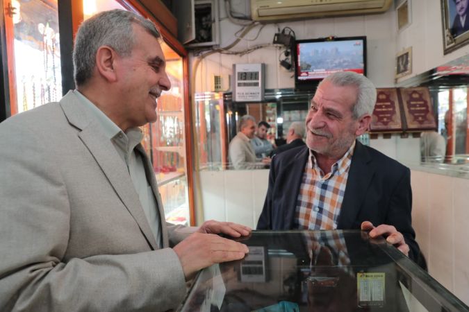 Başkan Beyazgül'den Esnaf Ziyareti