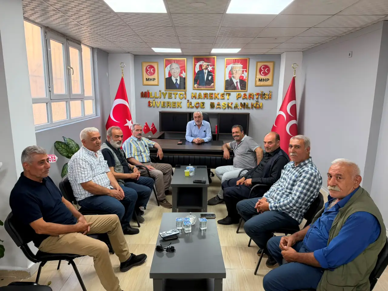 Eski Başkan Vekili Abikoğlu’ndan MHP İlçe Başkanı Mahmut Gülel’e Ziyaret