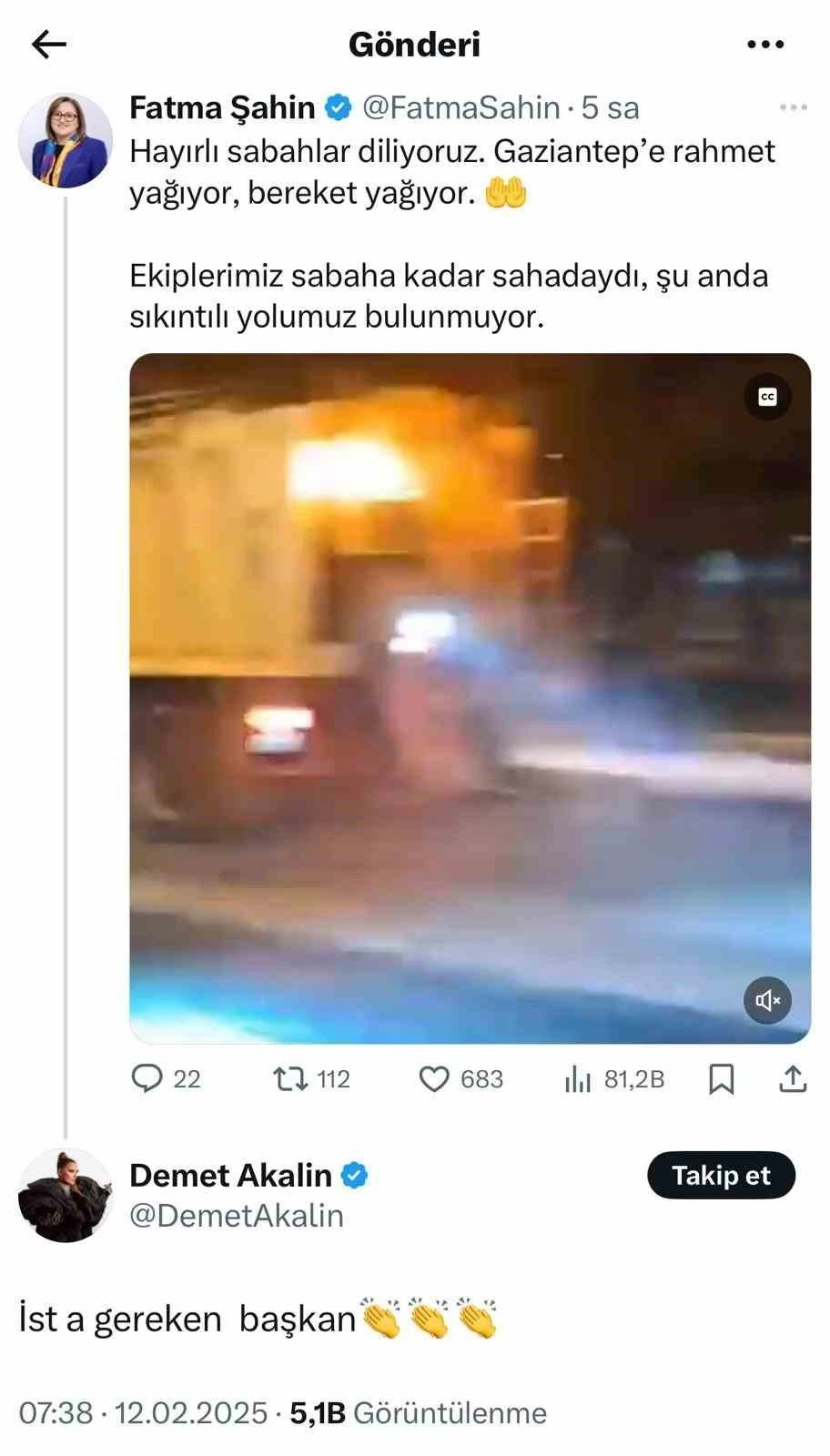 Demet Akalın’dan Fatma Şahin’e Övgü: "İstanbul’a Gereken Başkan"