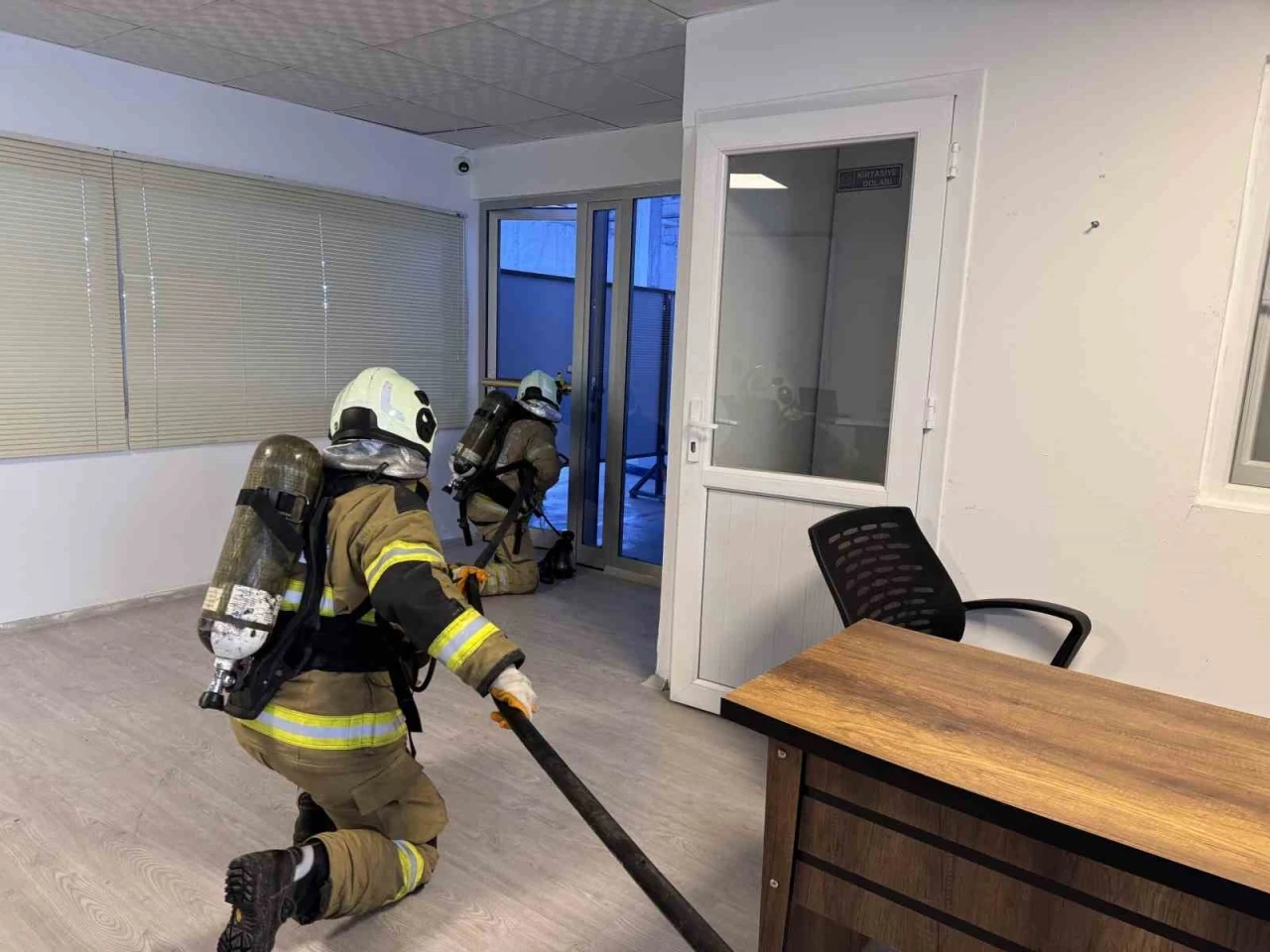 OSB’de Tekstil Fabrikasında Yangın ve Tahliye Tatbikatı Gerçekleştirildi