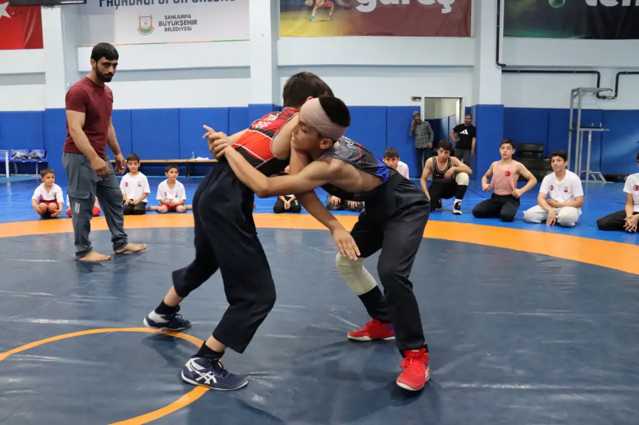 Şanlıurfa’da Ata Sporu Güreşe Büyük İlgi: Yaz Kurslarında Geleceğin Şampiyonları Yetişiyor