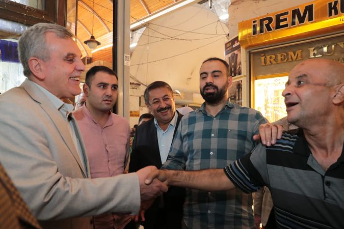 Başkan Beyazgül'den Esnaf Ziyareti
