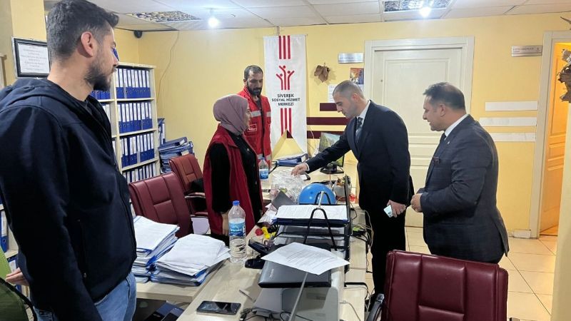 Kaymakam Aydemir'den Sosyal Hizmet Merkezi'ne Önemli Ziyaret