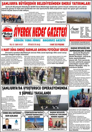 9.03.2023 Tarihli Birinci Sayfa