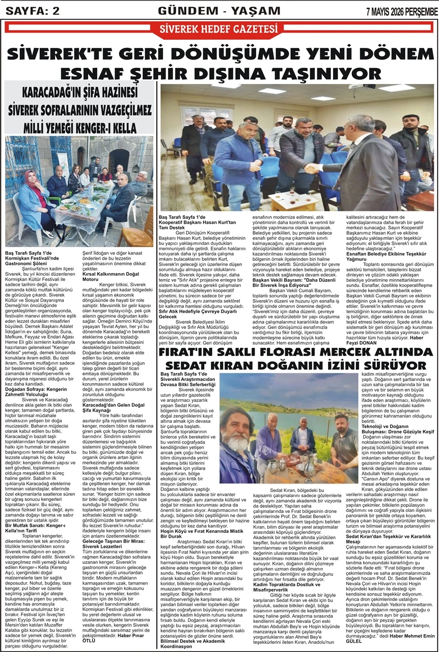 07.05.2026 Tarihli Gazetemiz
