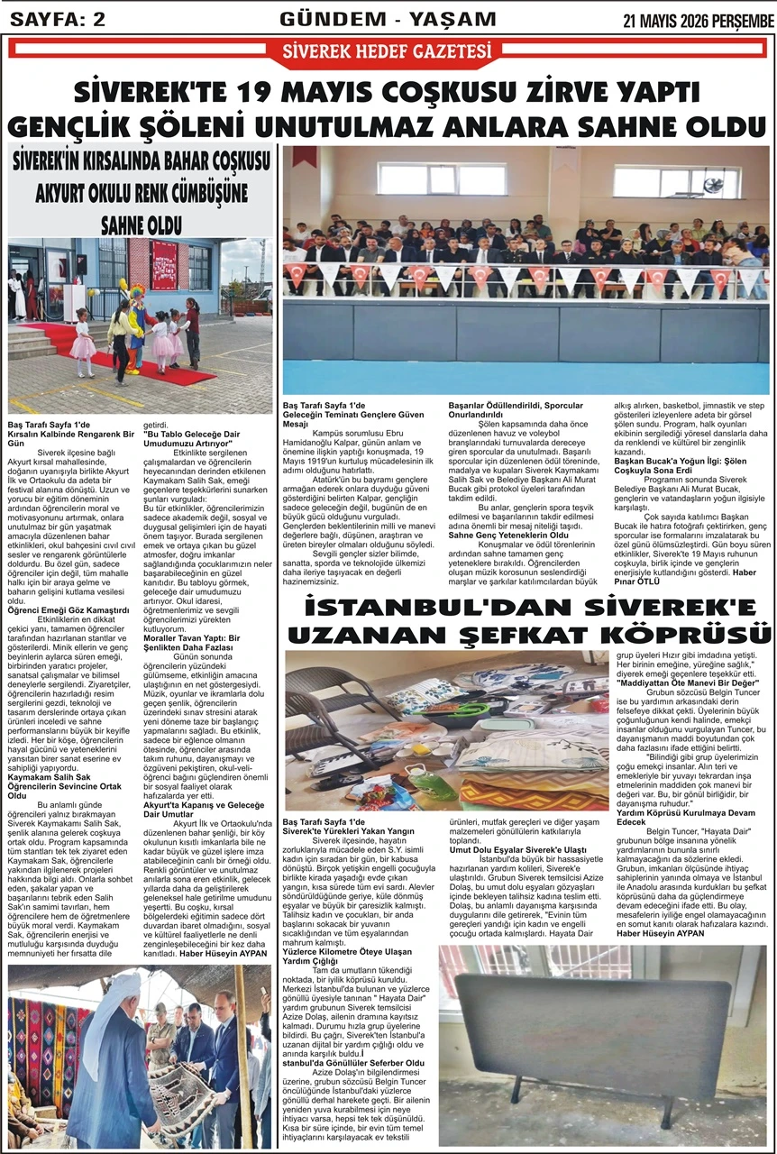 21.05.2026 Tarihli Gazetemiz