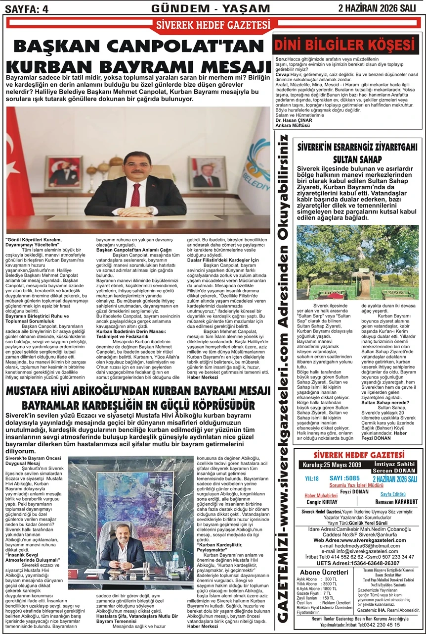 02.06.2026 Tarihli Gazetemiz