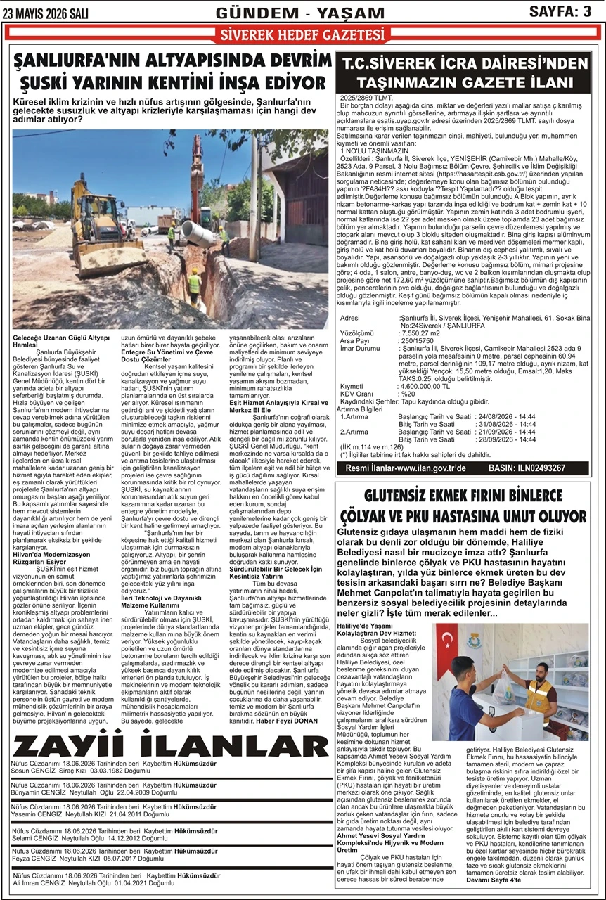 23.06.2026 Tarihli Gazetemiz
