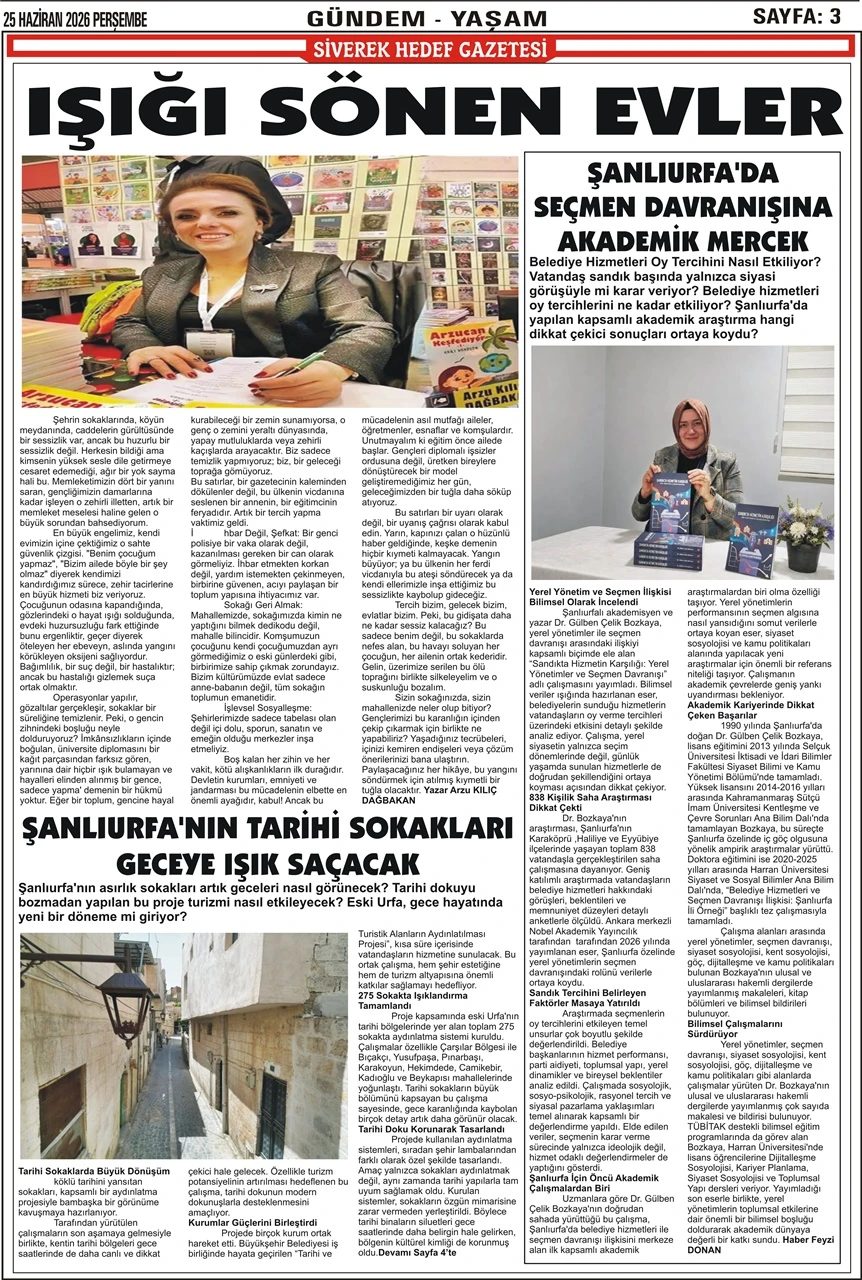 25.06.2026 Tarihli Gazetemiz