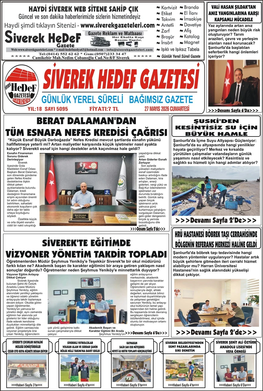 27.06.2026 Tarihli Gazetemiz