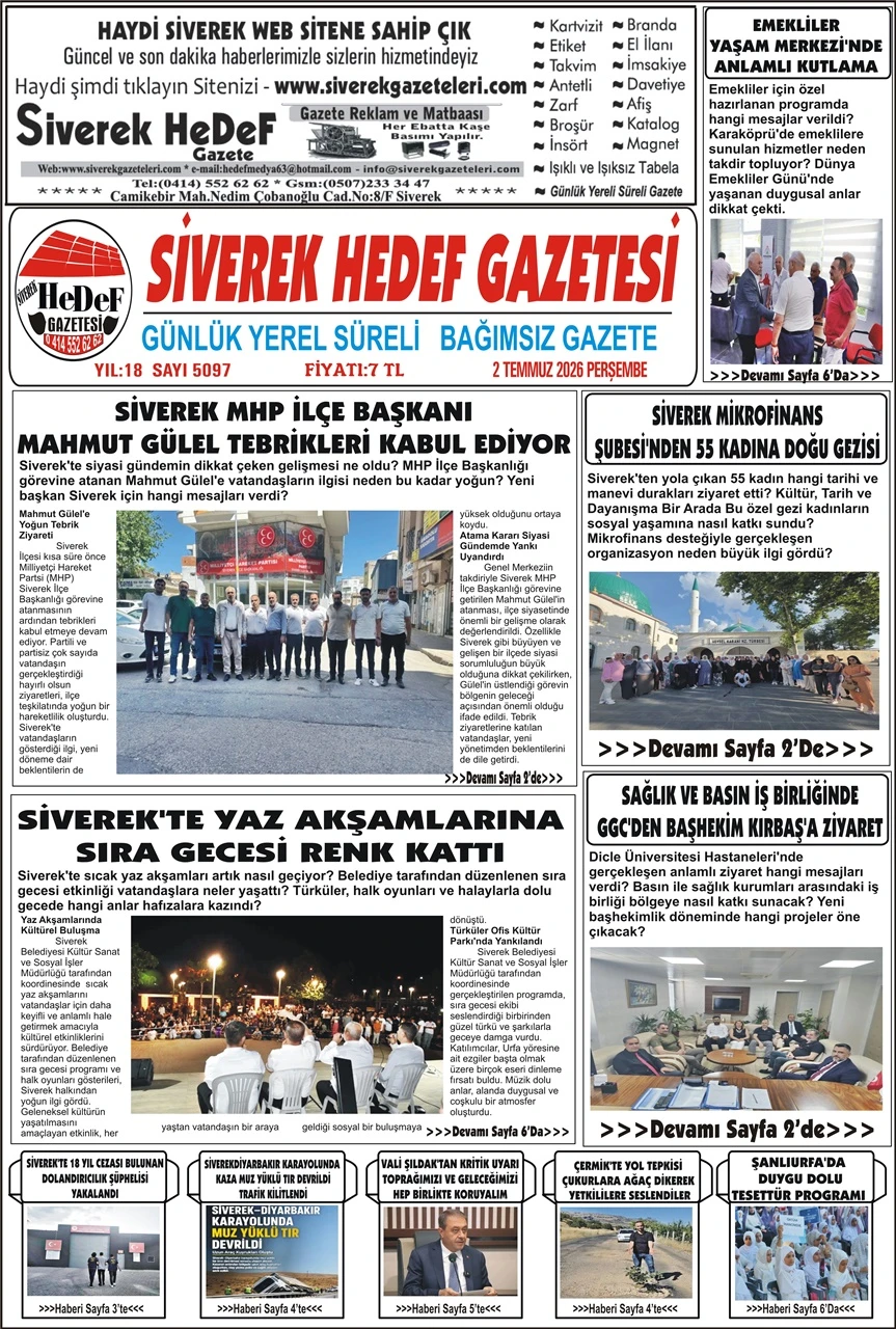 02.07.2026 Tarihli Gazetemiz