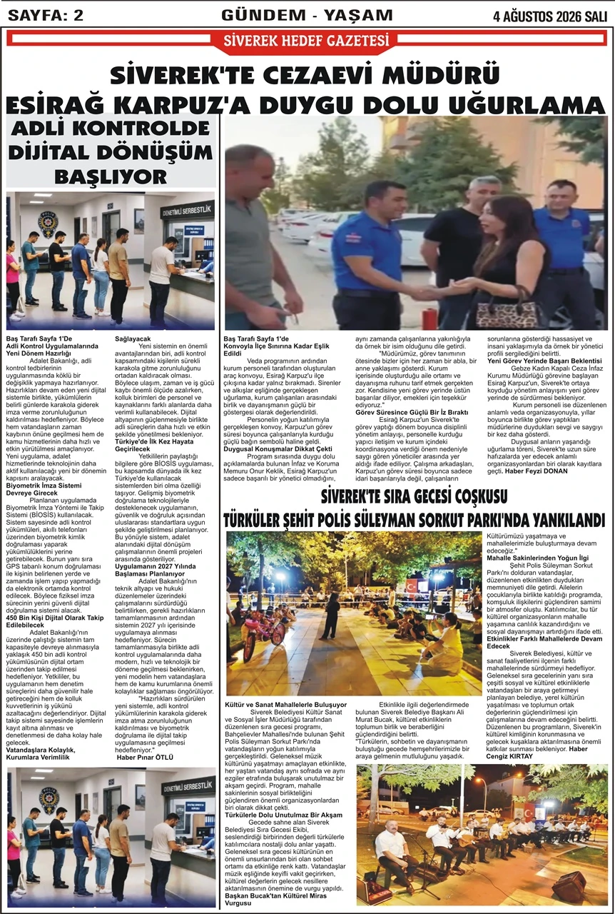 04.08.2026 Tarihli Gazetemiz