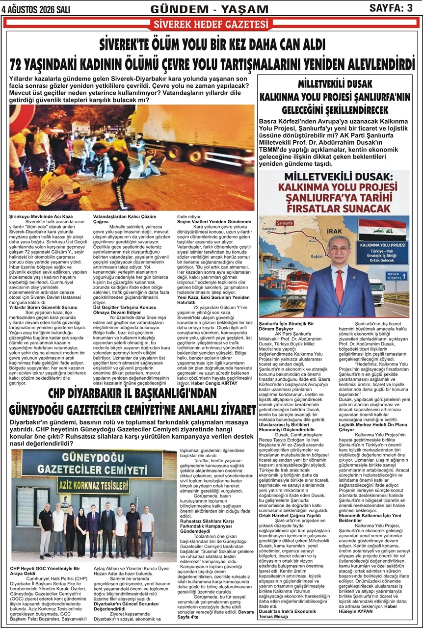 04.08.2026 Tarihli Gazetemiz