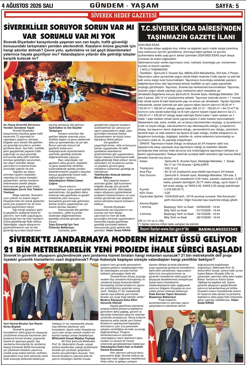 04.08.2026 Tarihli Gazetemiz