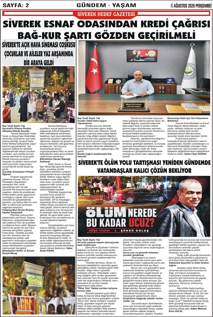 06.08.2026 Tarihli Gazetemiz