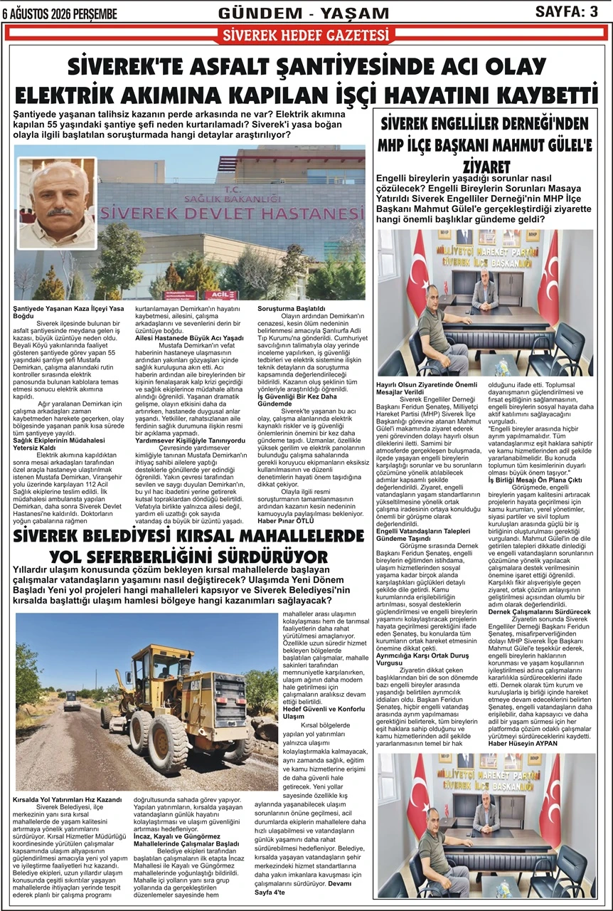 06.08.2026 Tarihli Gazetemiz