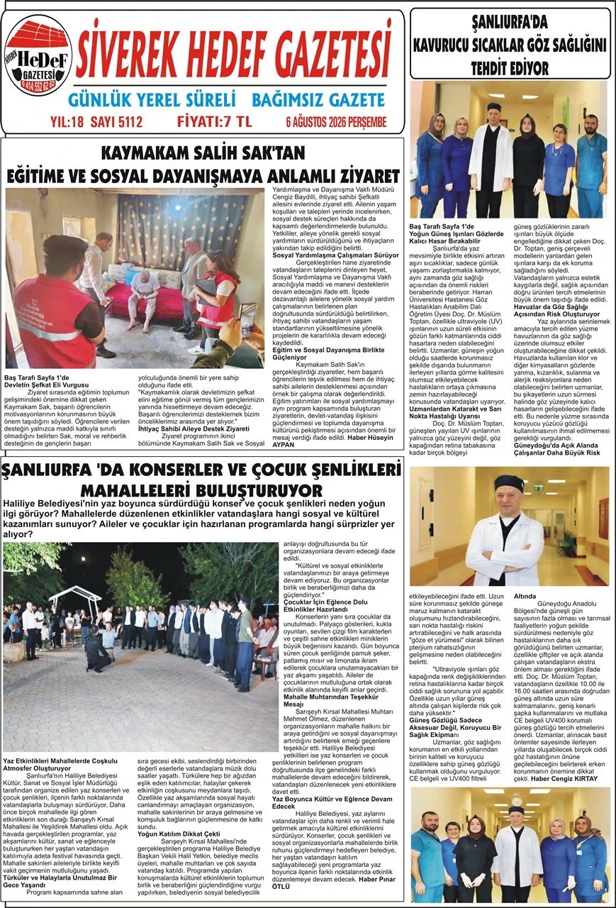06.08.2026 Tarihli Gazetemiz