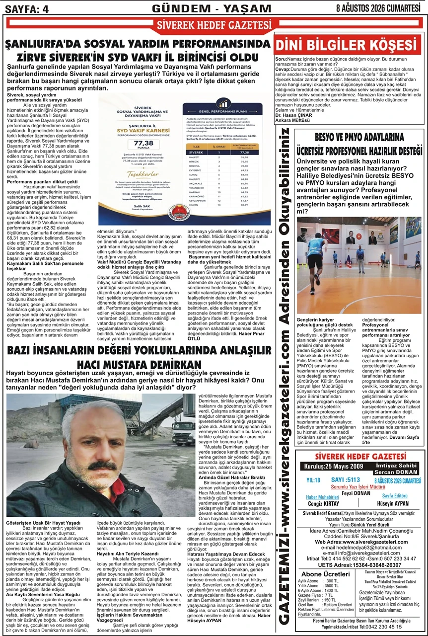 08.08.2026 Tarihli Gazetemiz