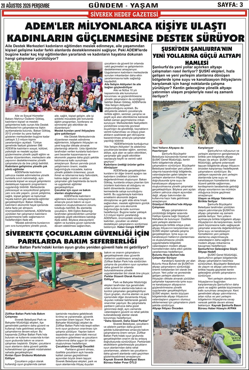 20.08.2026 Tarihli Gazetemiz