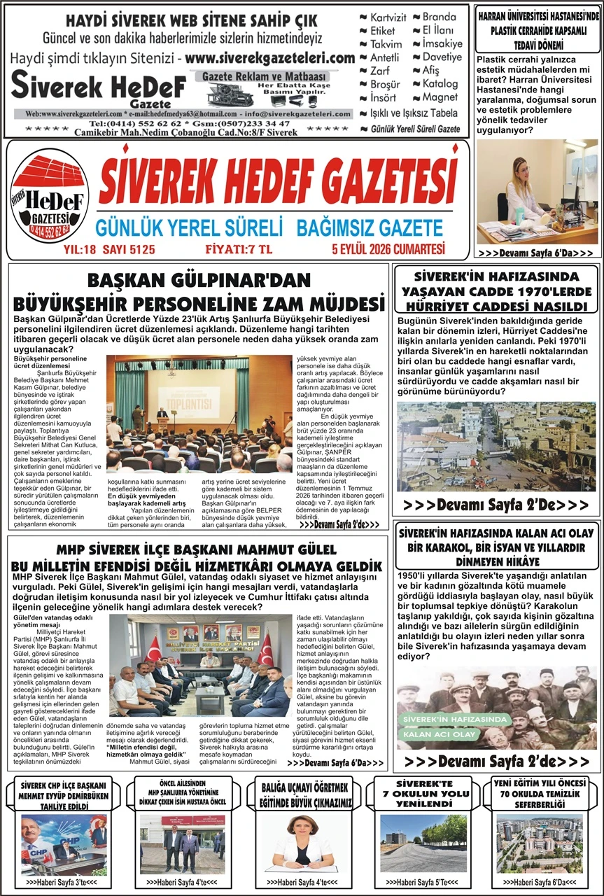 05.09.2026 Tarihli Gazetemiz