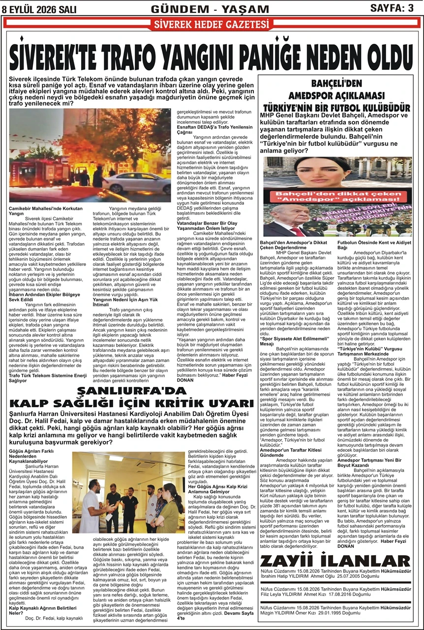 08.09.2026 Tarihli Gazetemiz