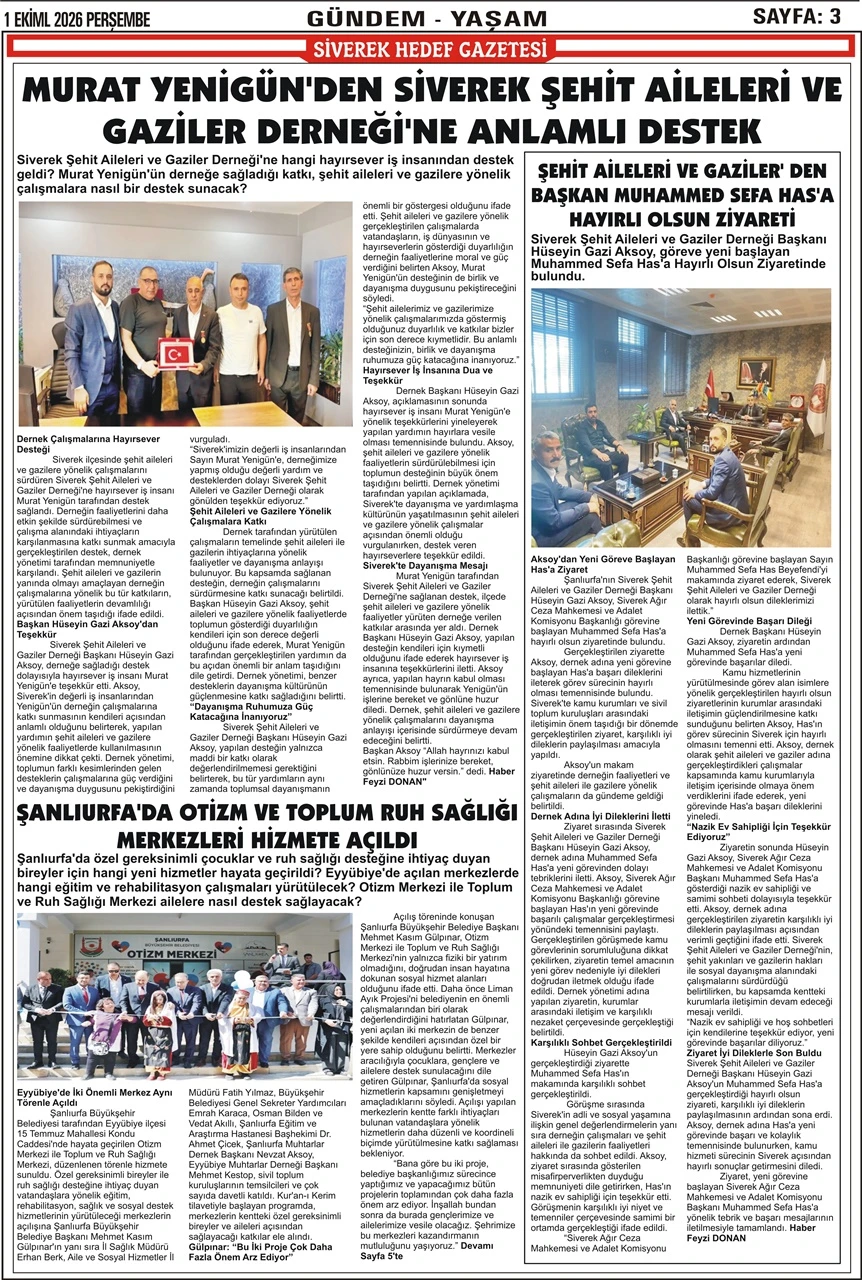 01.10.2026 Tarihli Gazetemiz