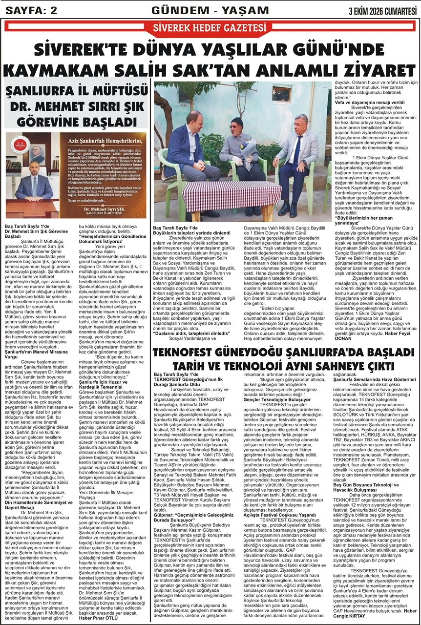 03.10.2026 Tarihli Gazetemiz