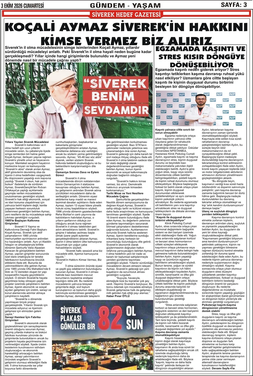 03.10.2026 Tarihli Gazetemiz
