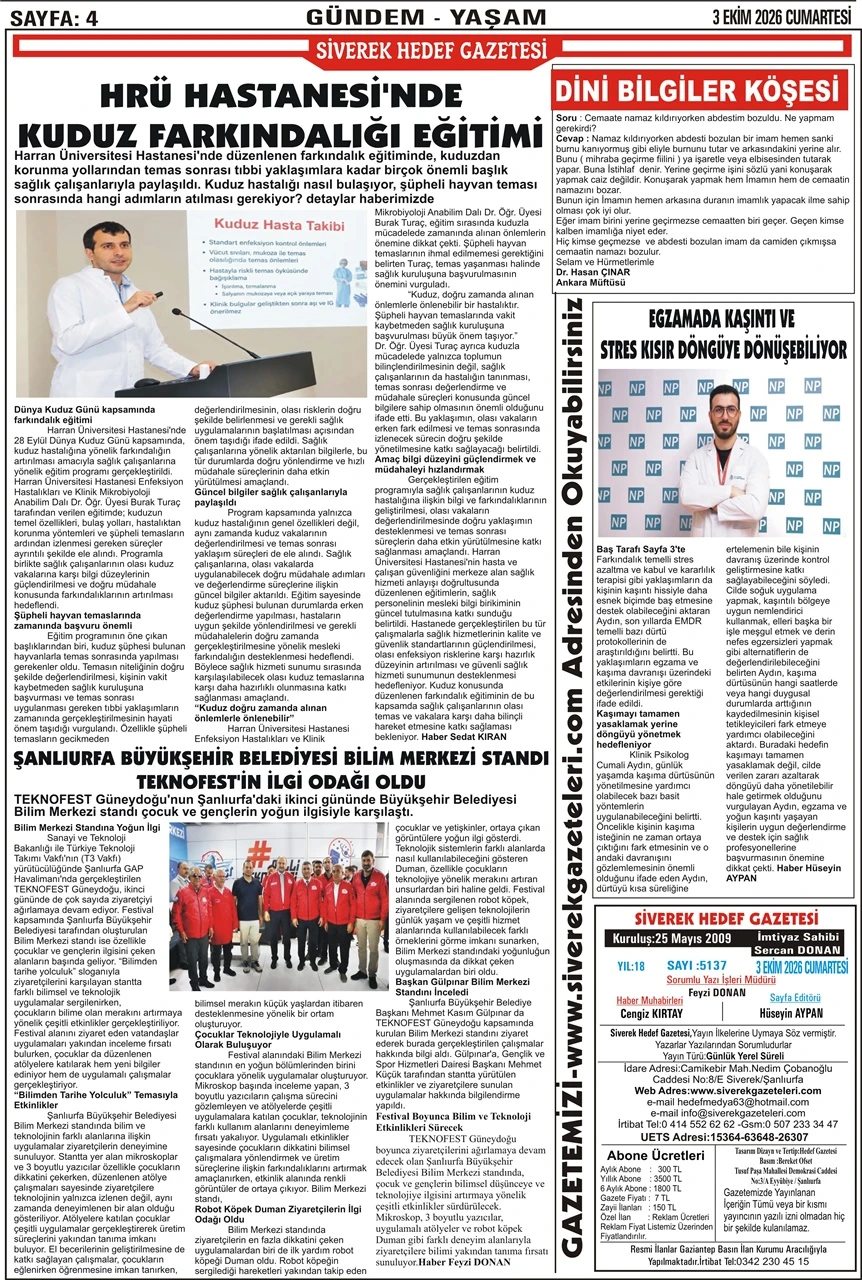 03.10.2026 Tarihli Gazetemiz