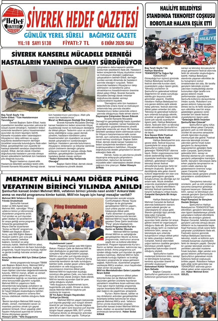 06.10.2026 Tarihli Gazetemiz