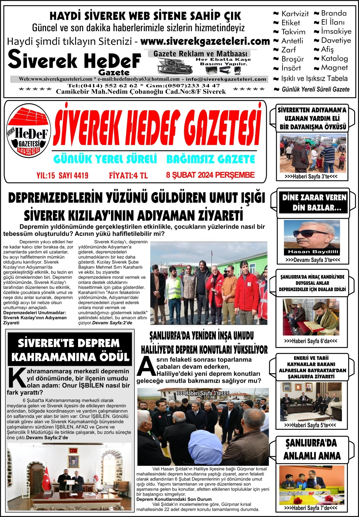 08.02.2024  TARİHLİ GAZETEMİZ