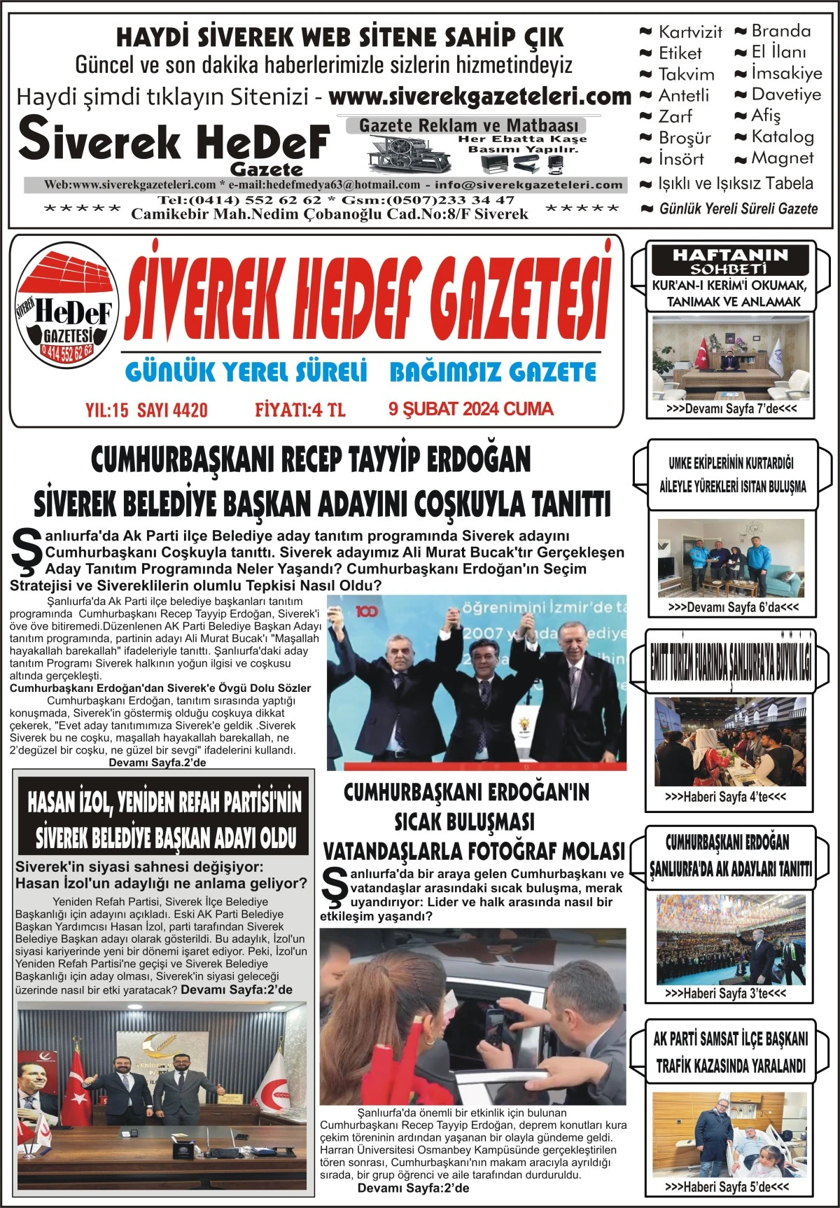 09.02.2024  TARİHLİ GAZETEMİZ