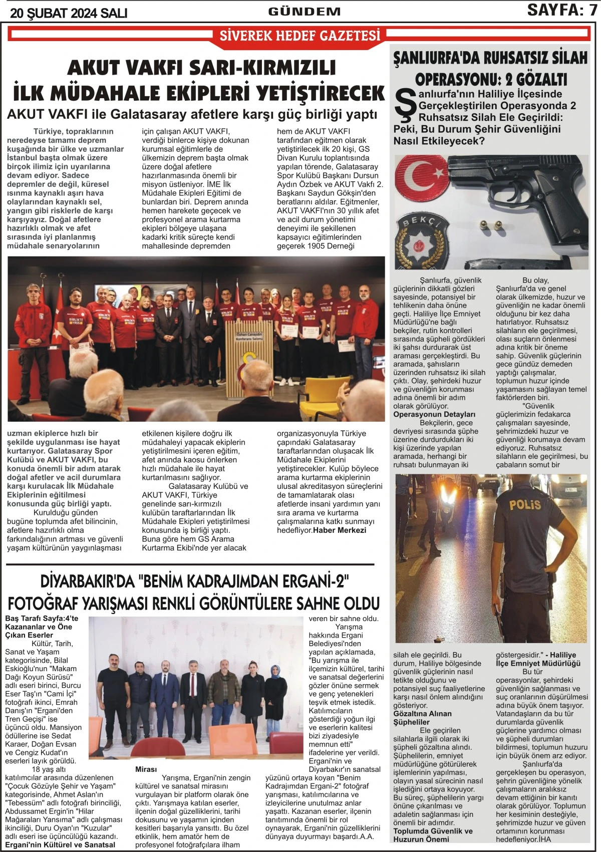 20.02.2024 Tarihli Gazetemiz
