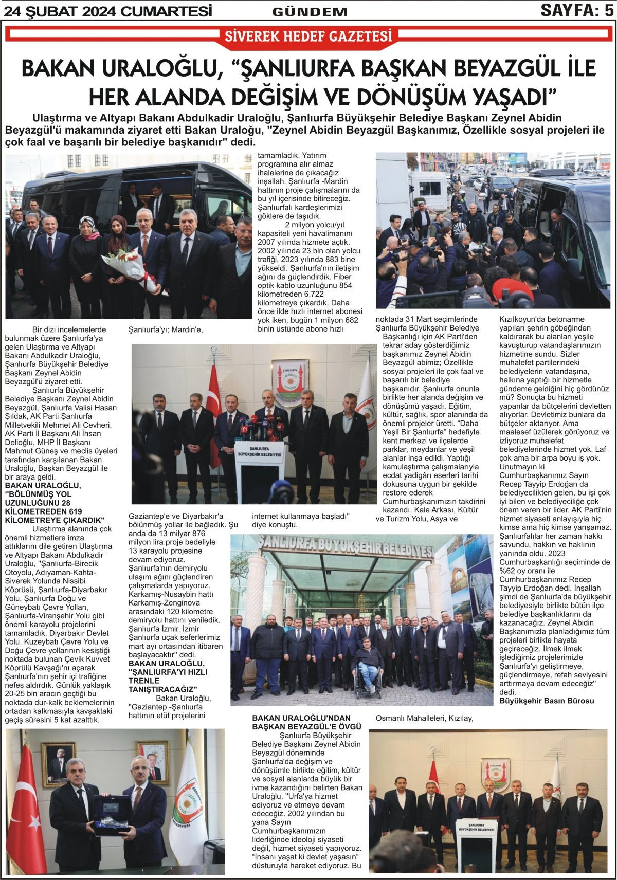 24.02.2024 Tarihli Gazetemiz