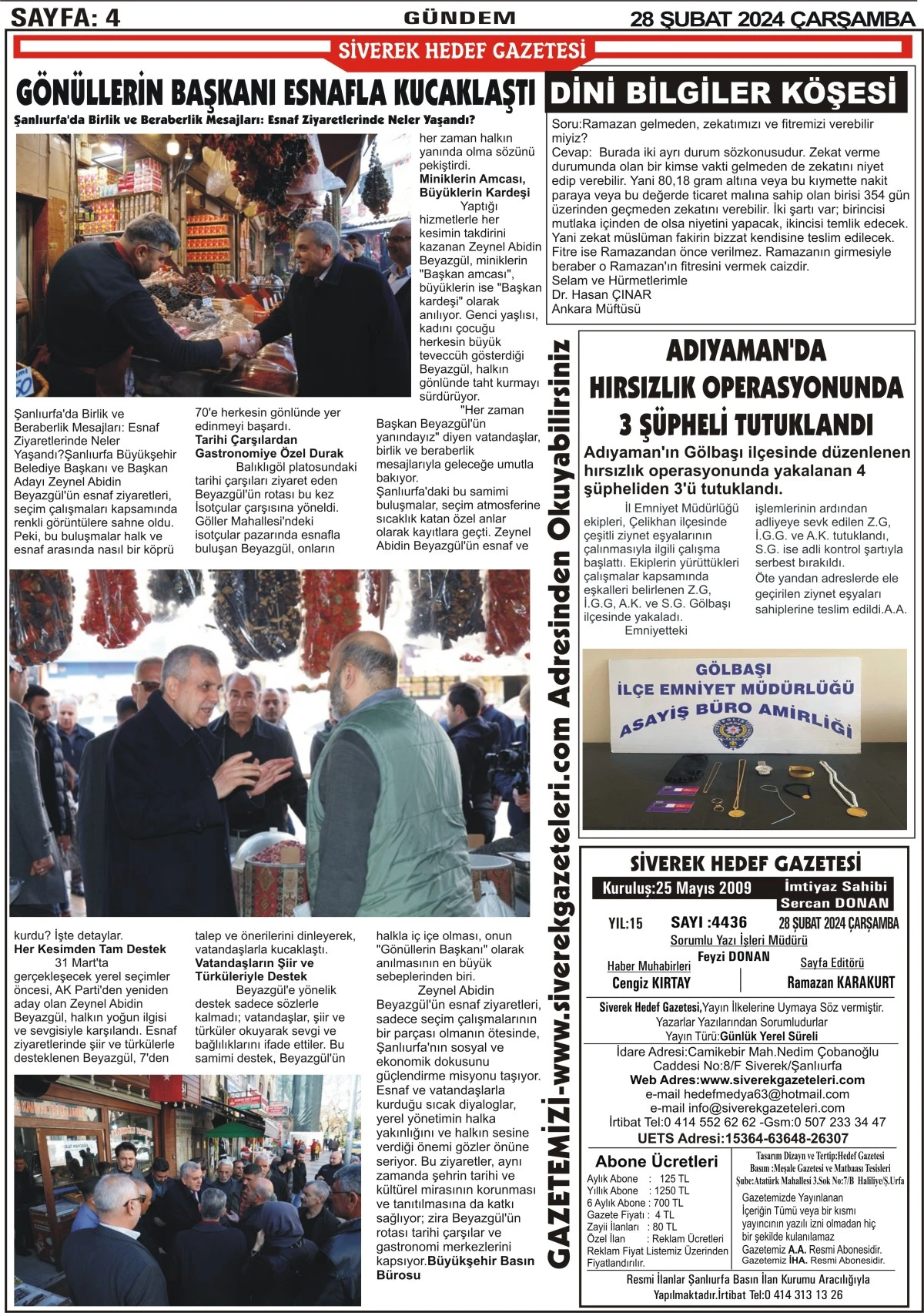 28.02.2024 Tarihli Gazetemiz