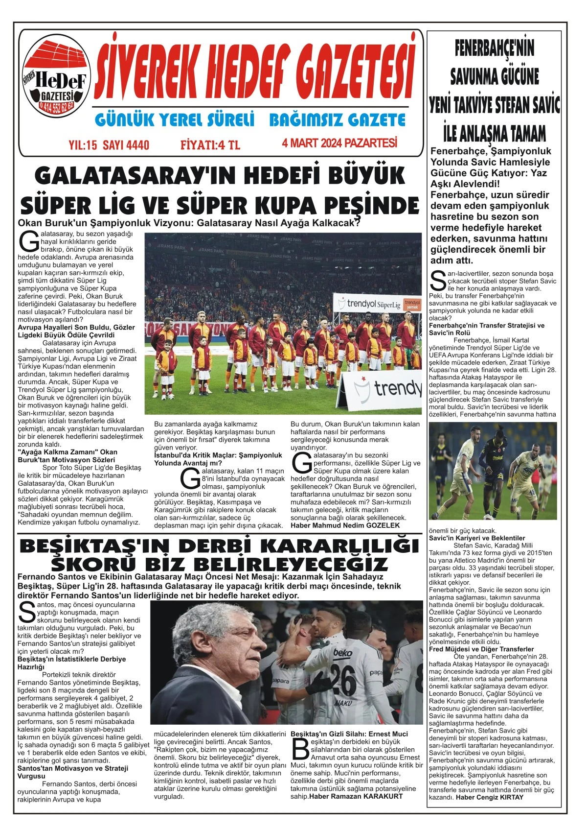 04.03.2024 Tarihli Gazetemiz