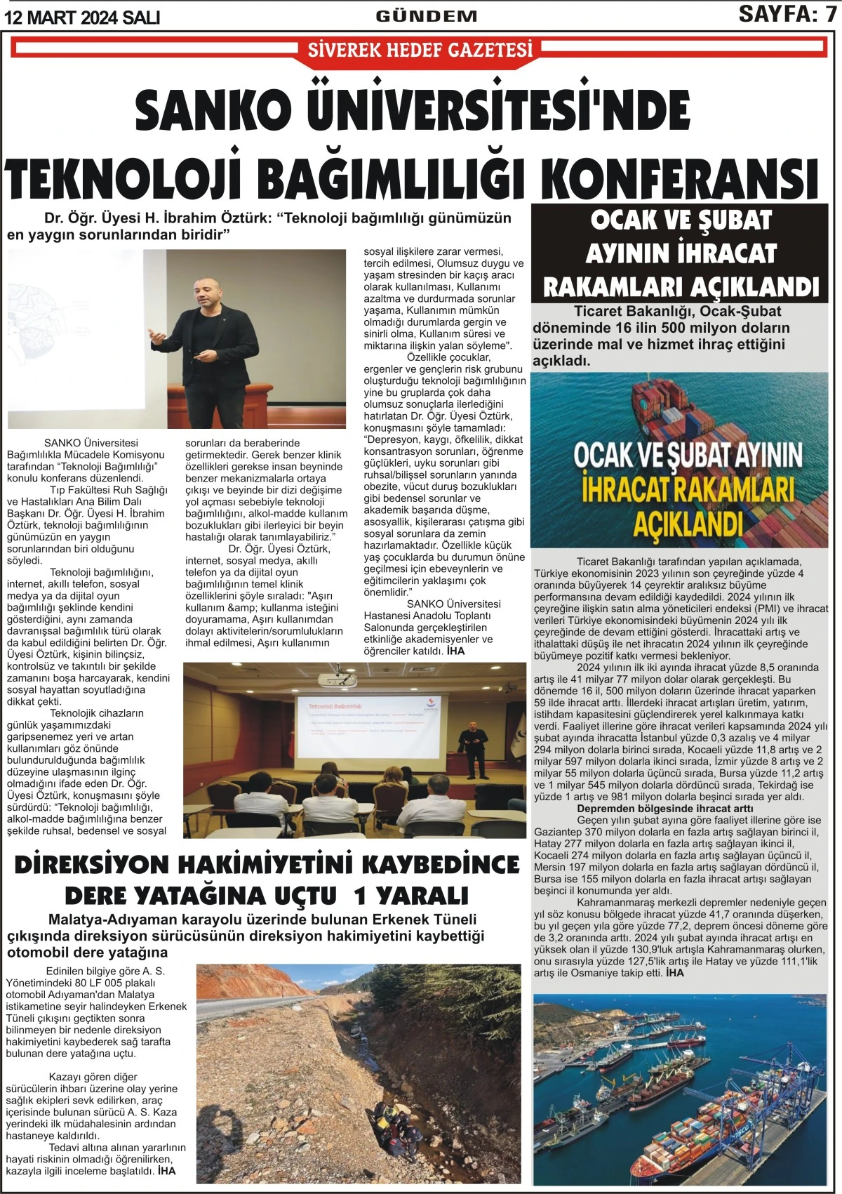 12.03.2024 Tarihli Gazetemiz