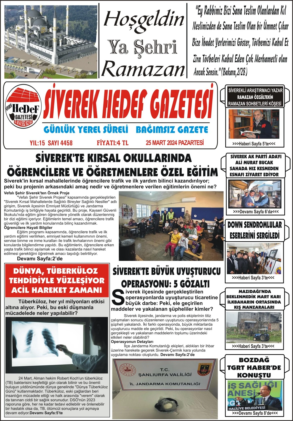 25.03.2024  Tarihli Gazetemiz