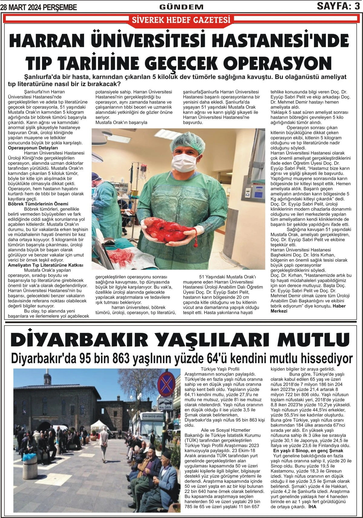 28.03.2024 Tarihli  Gazetemiz