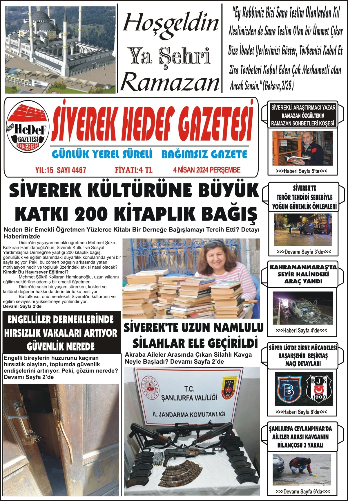 04.04.2024 Tarihli  Gazetemiz