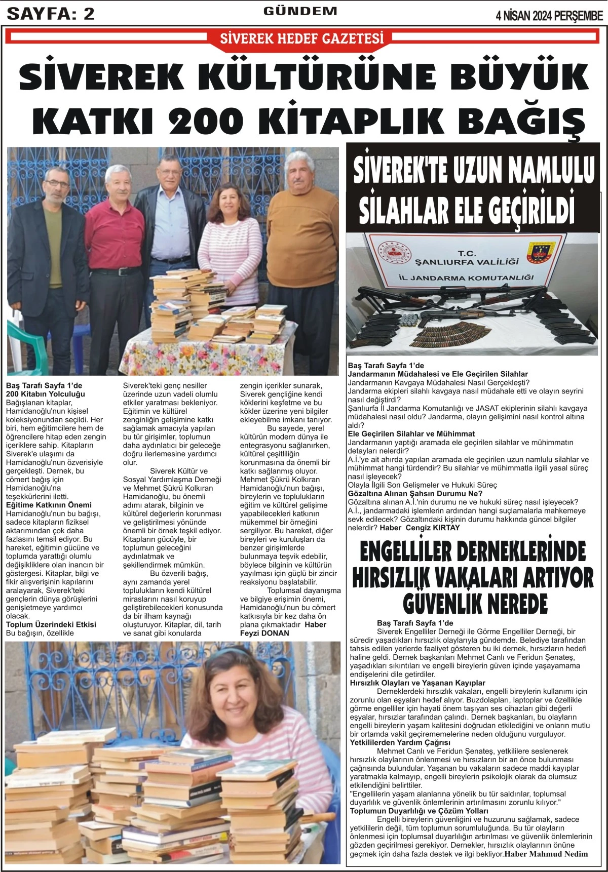 04.04.2024 Tarihli  Gazetemiz