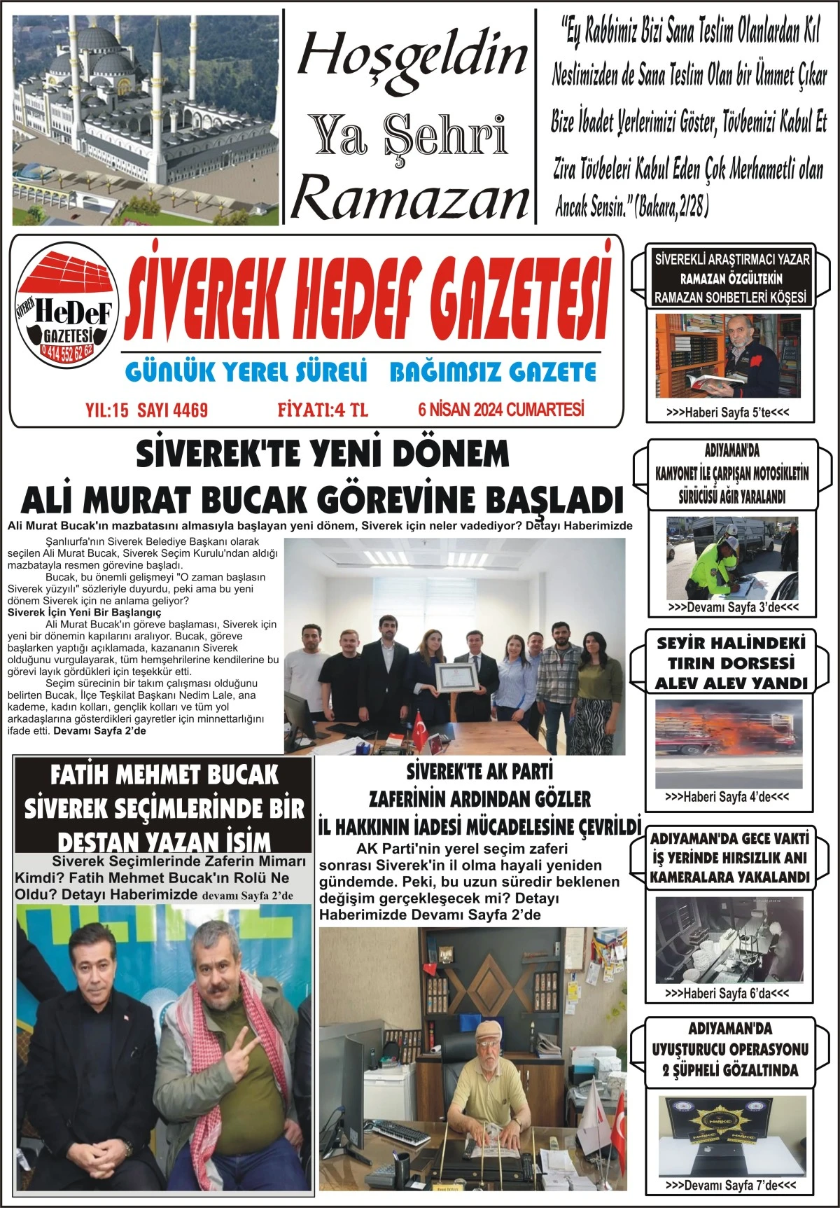 06.04.2024 Tarihli Gazetemiz