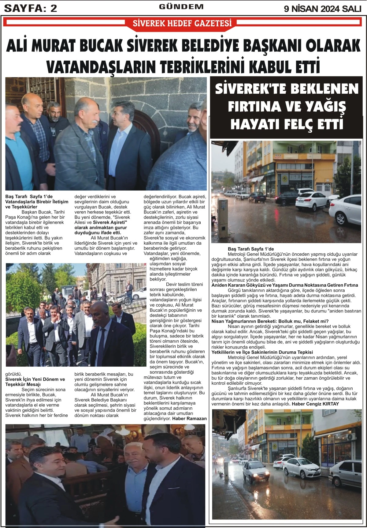 09.04.2024 Tarihli Gazetemiz