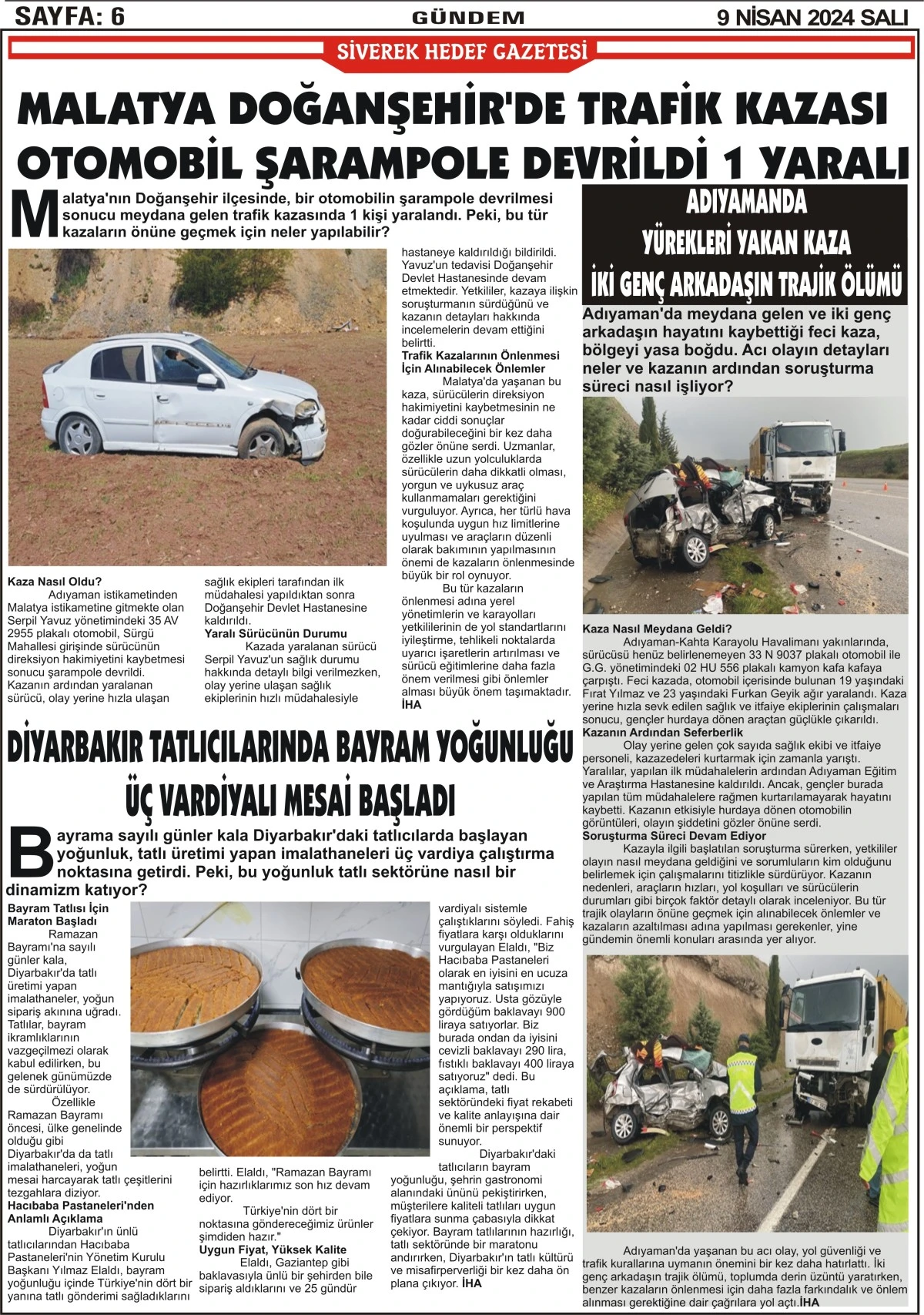 09.04.2024 Tarihli Gazetemiz
