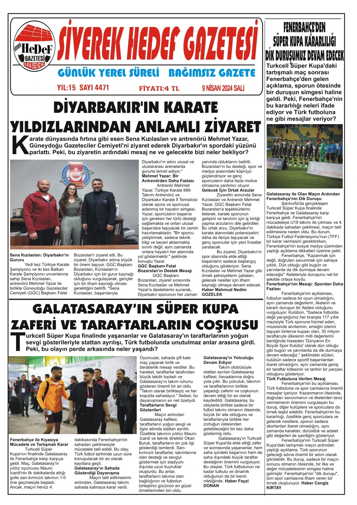09.04.2024 Tarihli Gazetemiz