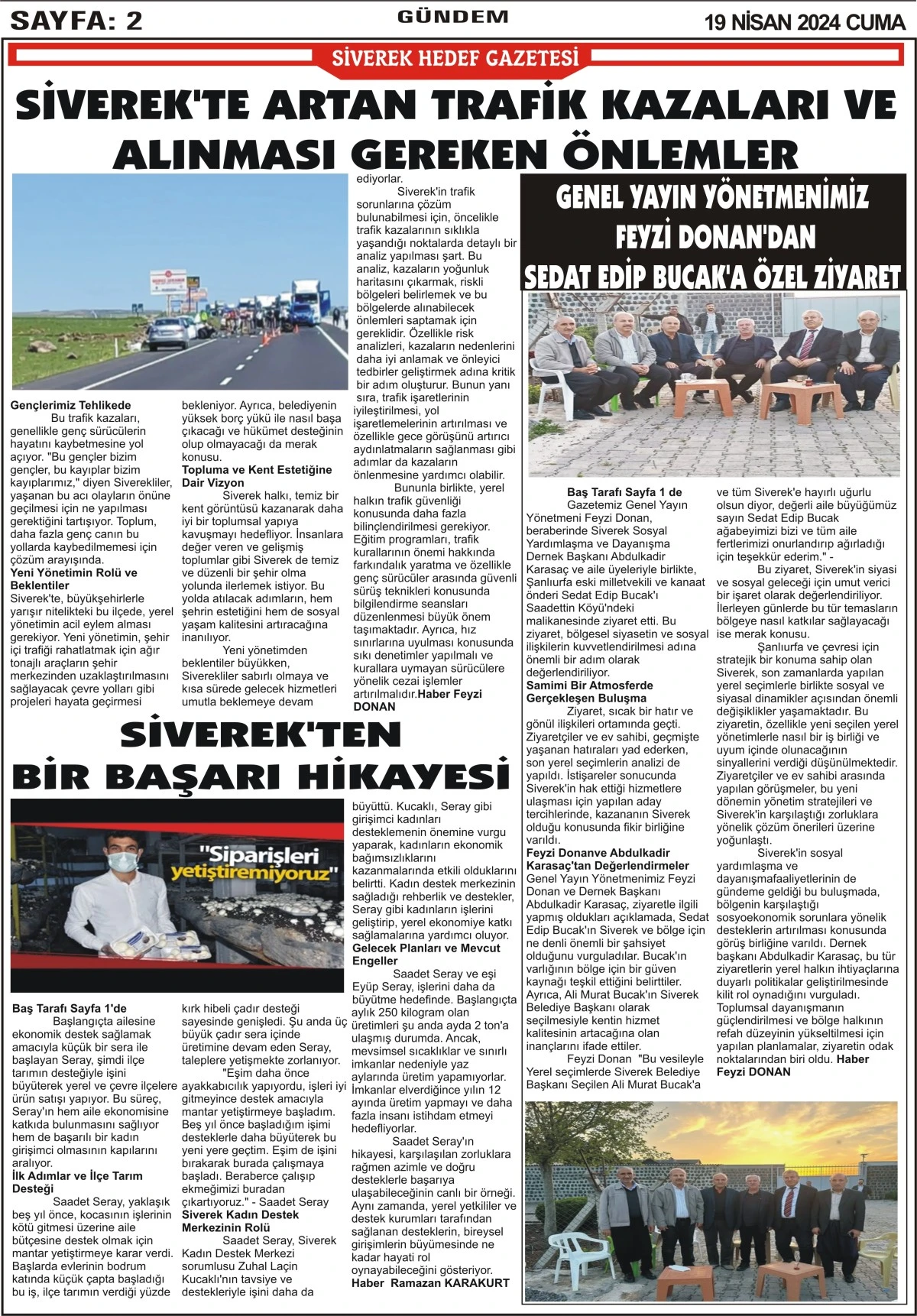 19.04.2024 Tarihi Gazetemiz