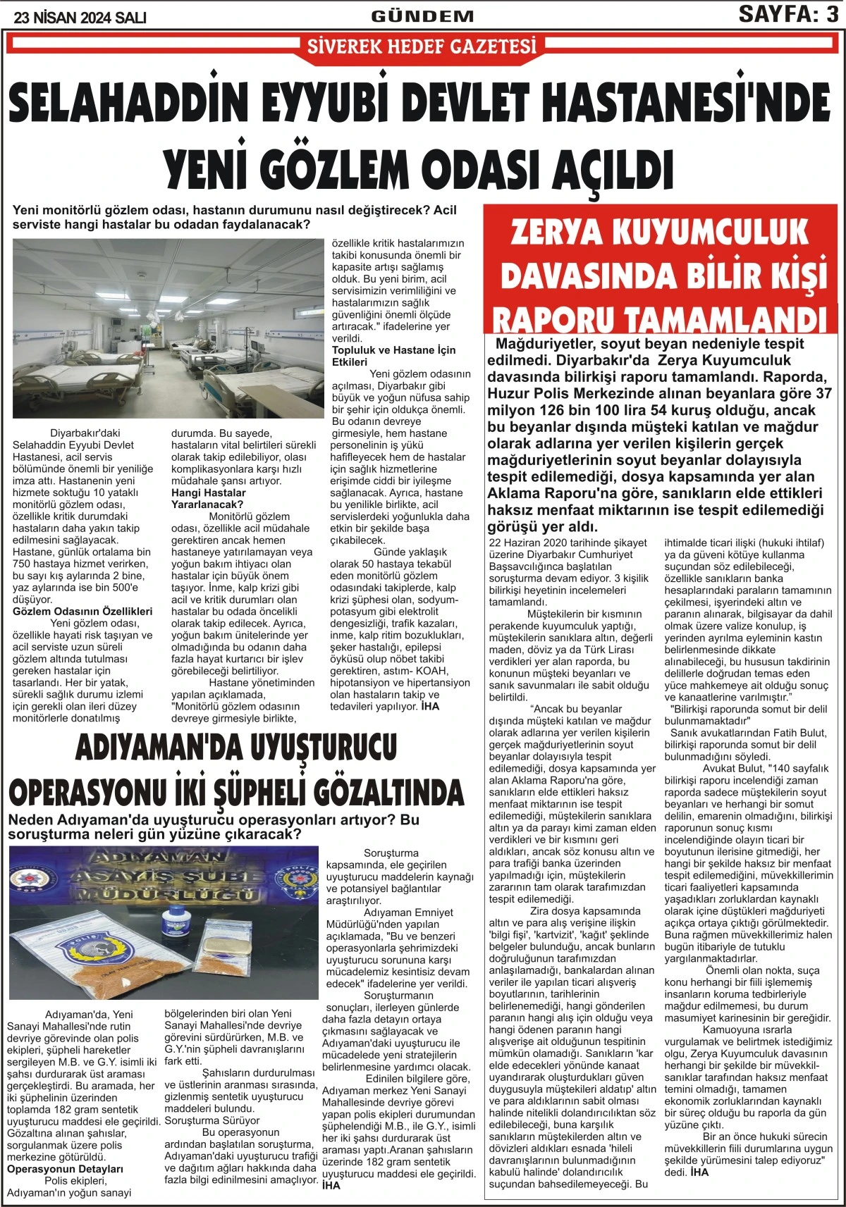 23.04.20024 Tarihli Gazetemiz